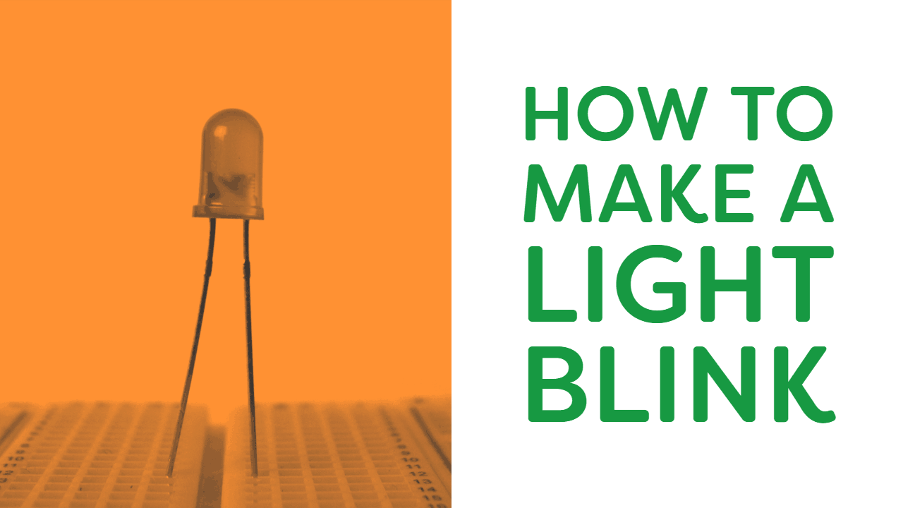 Course cover for how to make a light blink