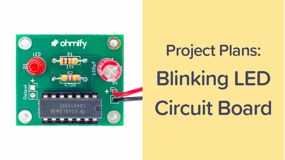 Cover for blinking LED course